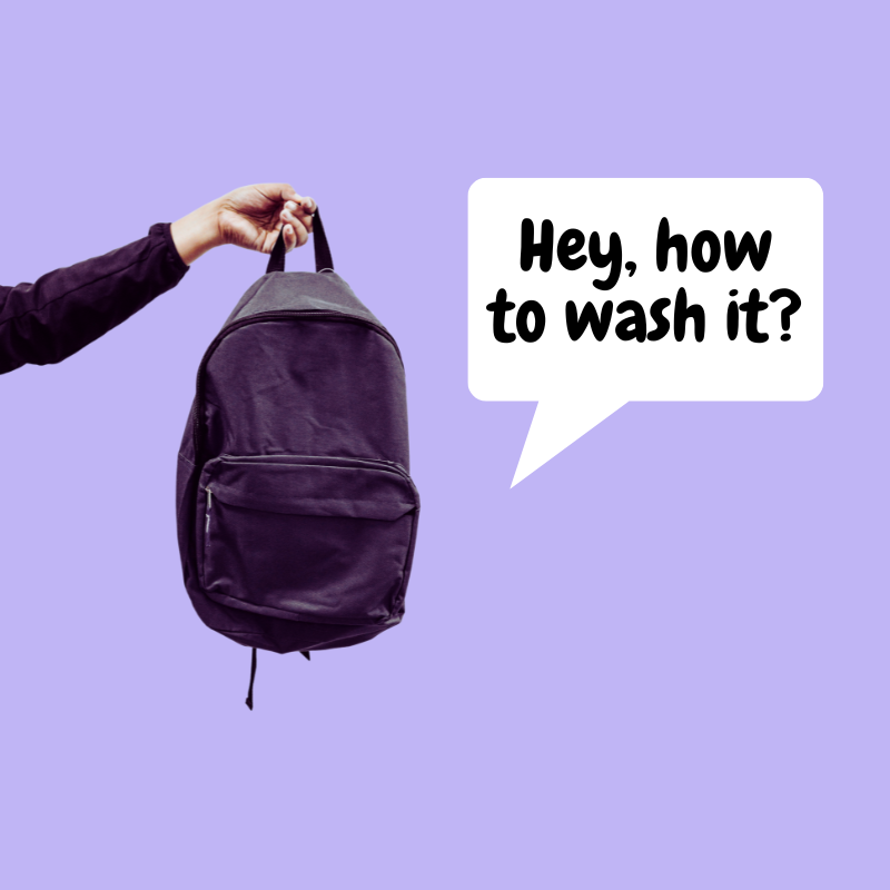 How to hand-wash a backpack